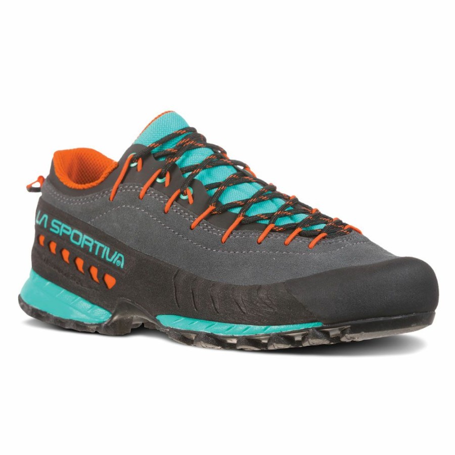 Footwear * | La Sportiva Tx4 Women'S Carbon / Aqua