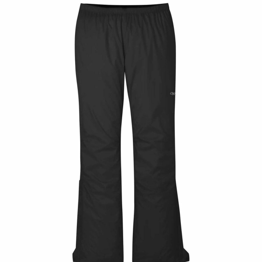 Women'S Bottoms * | Outdoor Research Helium Rain Pants Women'S Black