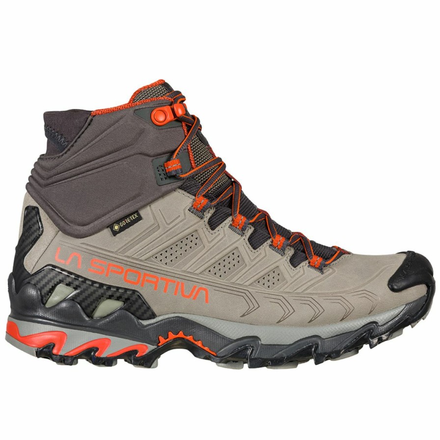 Footwear * | La Sportiva Ultra Raptor Ii Mid Leather Gtx Women'S Moon / Paprika