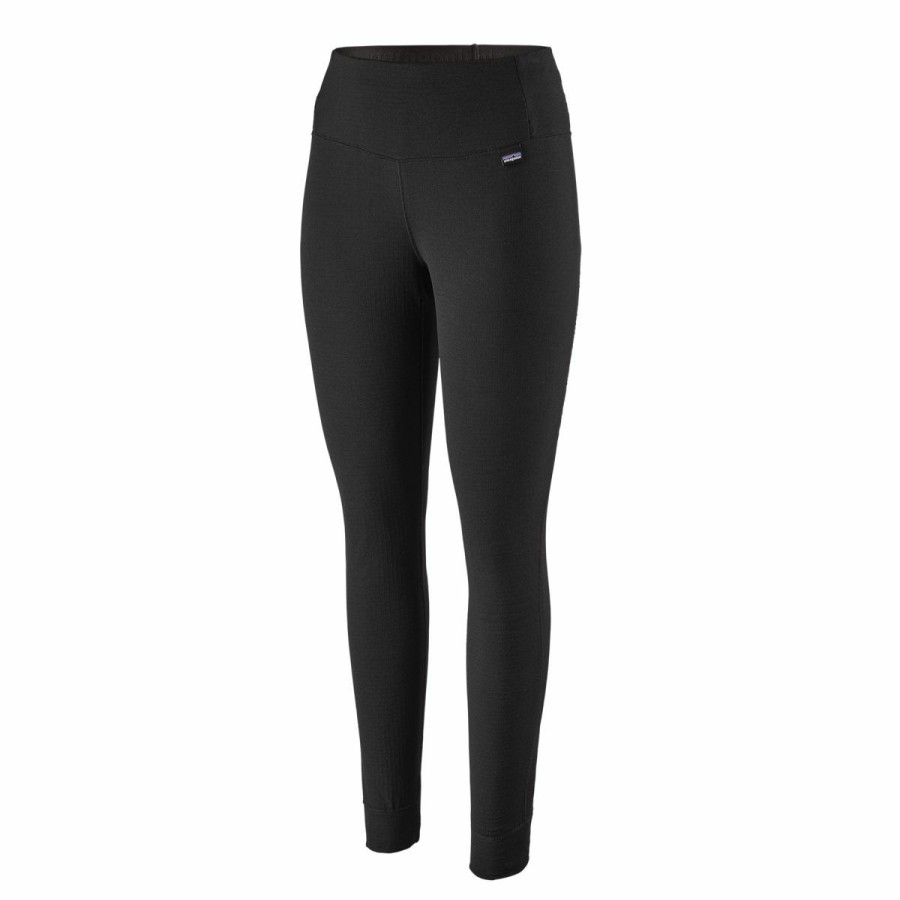 Women'S Bottoms * | Patagonia Capilene Thermal Weight Bottoms Women'S Black