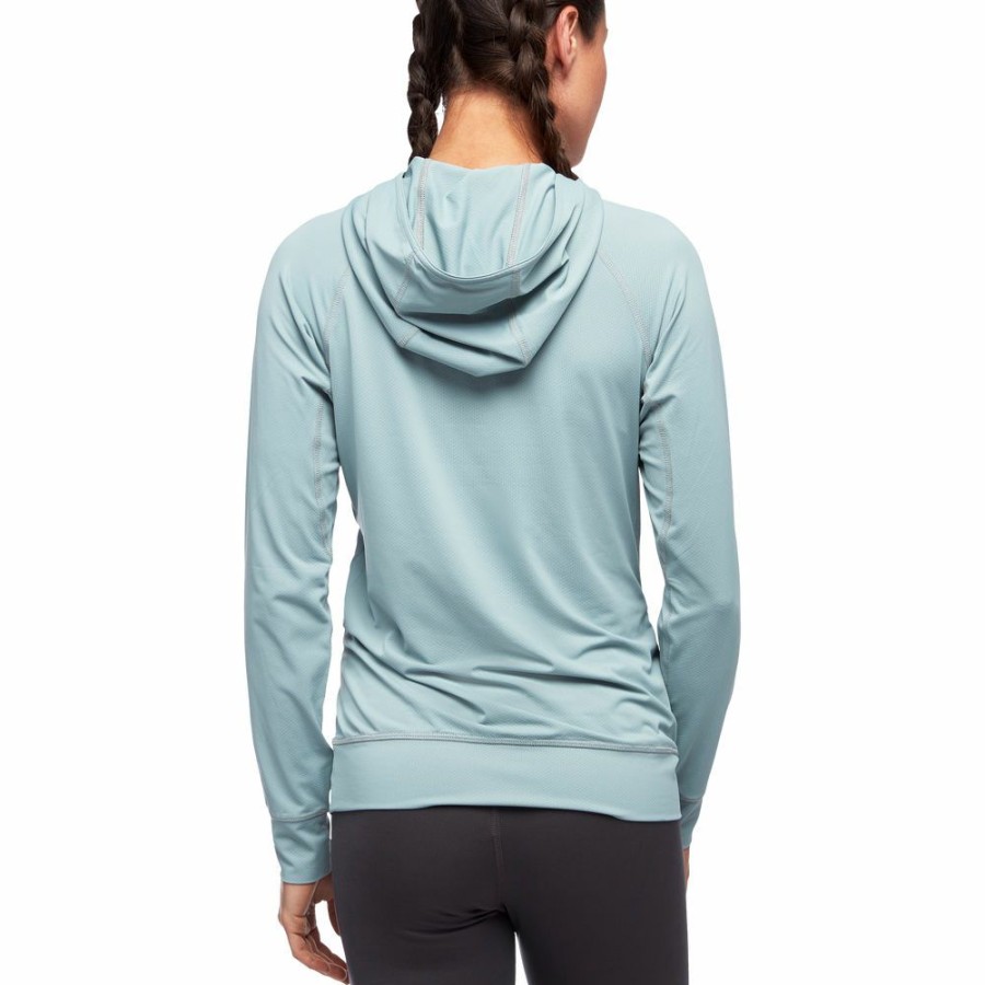 Women'S Shirts * | Black Diamond Alpenglow Hoody Women'S Blue Ash