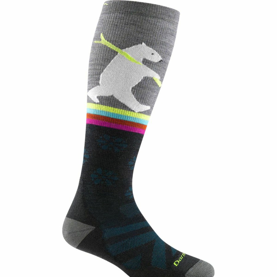 Socks * | Darn Tough Due North Over-The-Calf Midweight Cushion Women'S Gray