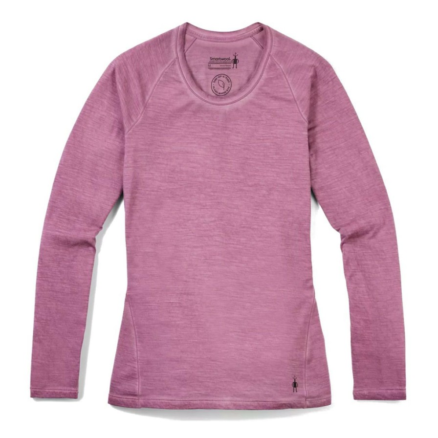 Baselayers & Underwear * | Smartwool Merino 150 Plant-Based Dye Base Layer L/S Women'S (Spring 2022) Summer Sound Purple Wash