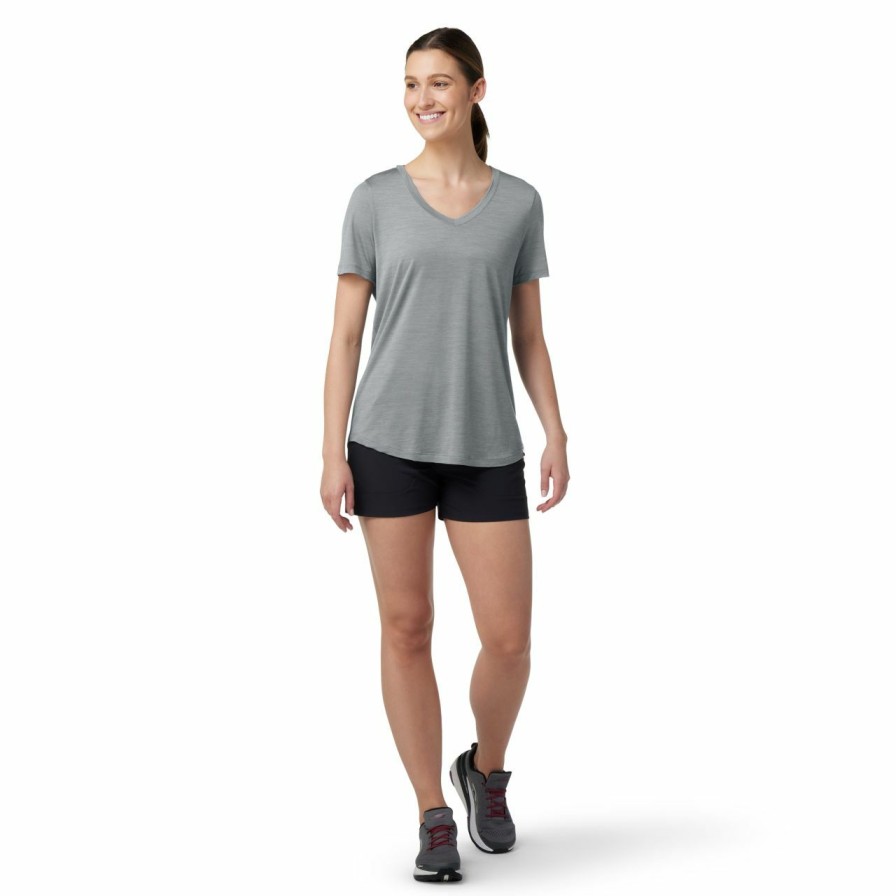 Women'S Shirts * | Smartwool Merino Sport 120 V-Neck Short Sleeve Women'S (Spring 2022)