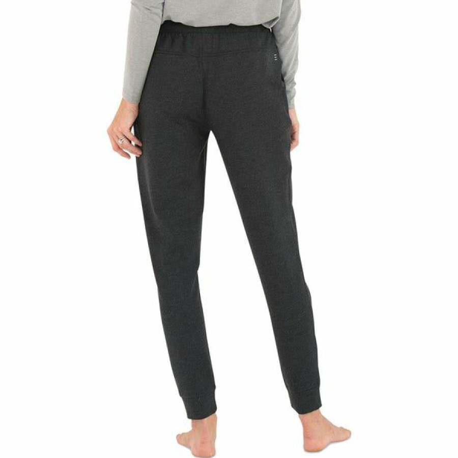 Women'S Bottoms * | Free Fly Bamboo Fleece Jogger Women'S (Fall 2022) Heather Black