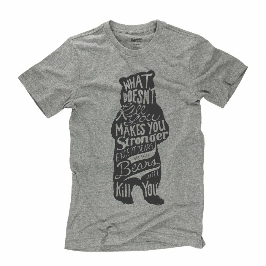 Women'S Shirts * | Landmark Project Bear Short Sleeve Smoke Grey