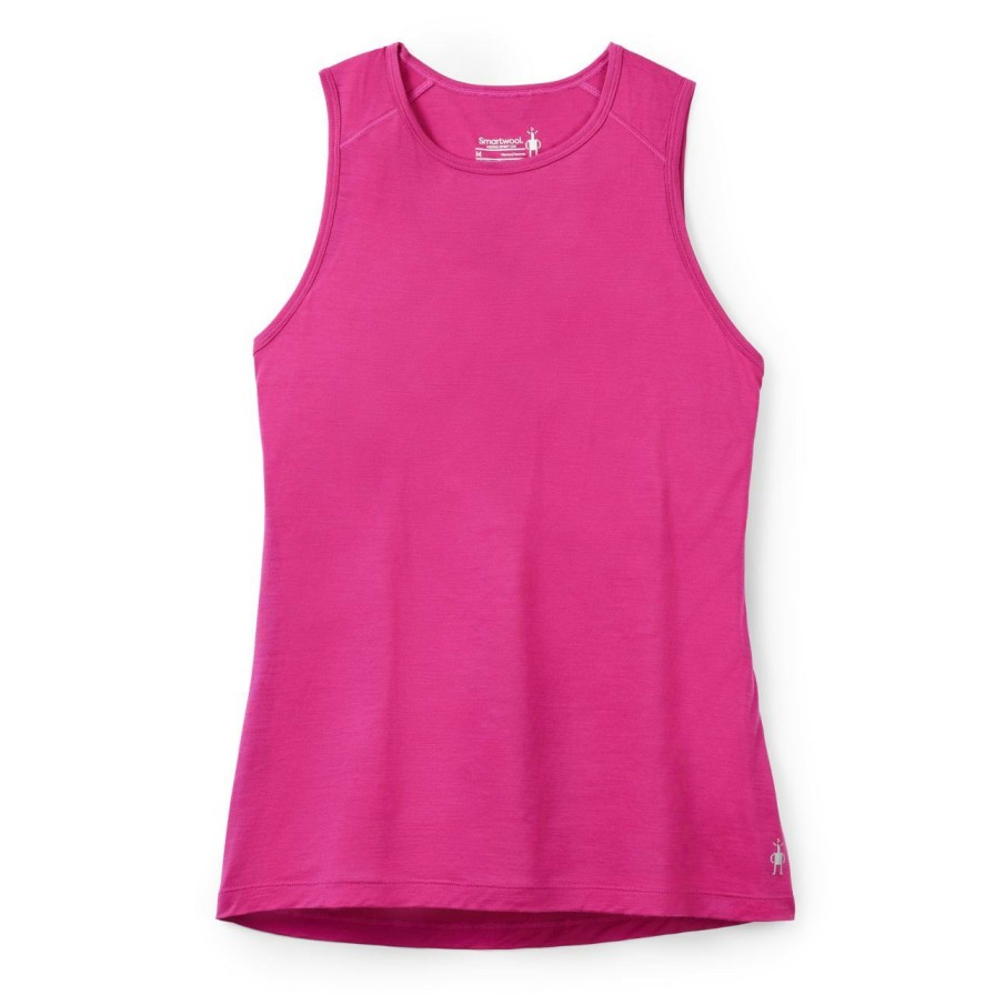 Women'S Shirts * | Smartwool Merino Sport 120 High Neck Tank Women'S (Spring 2022) Festive Fuchsia