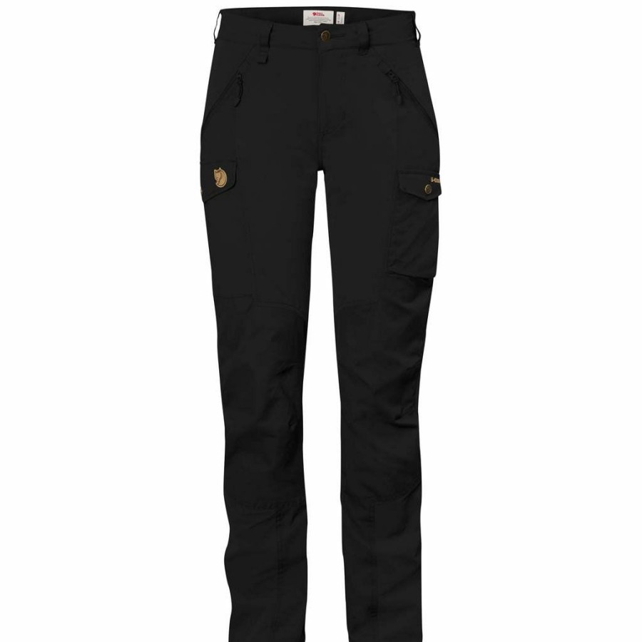 Women'S Bottoms * | Fjallraven Nikka Curved Trousers Women'S Black