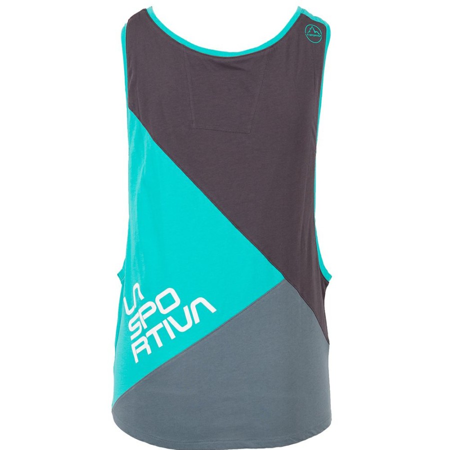 Women'S Shirts * | La Sportiva Xcape Tank Women'S (Fall 2019) Carbon / Aqua