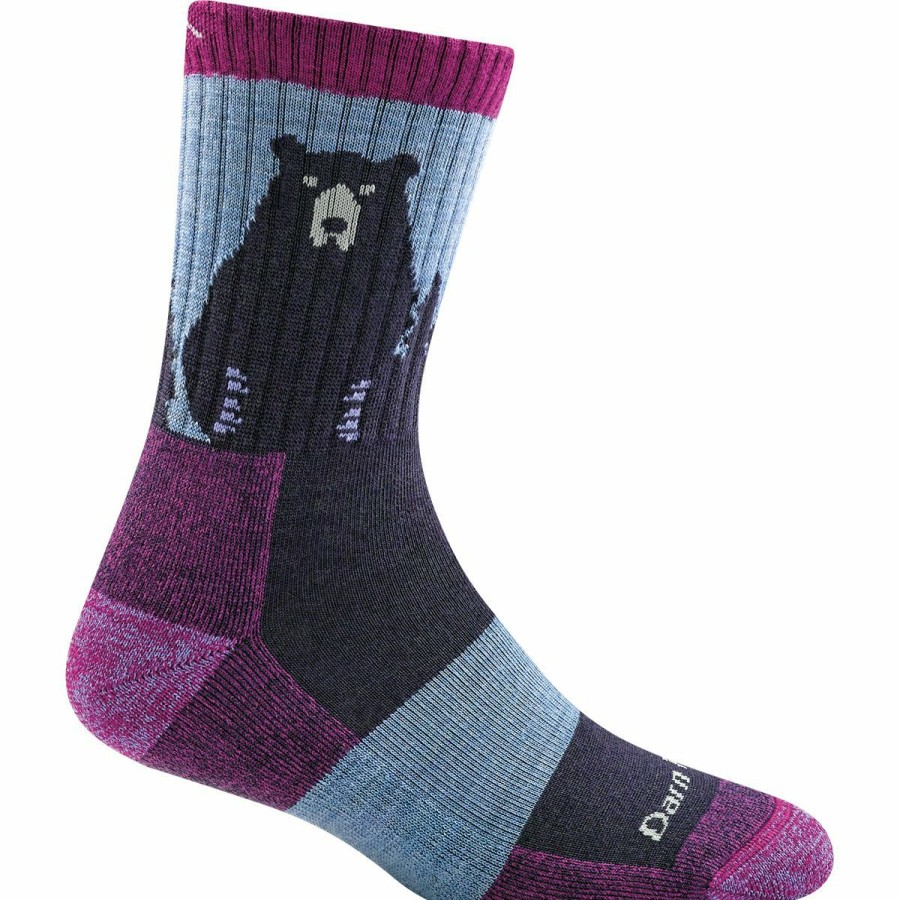 Socks * | Darn Tough Bear Town Micro Crew Lightweight Cushion Women'S