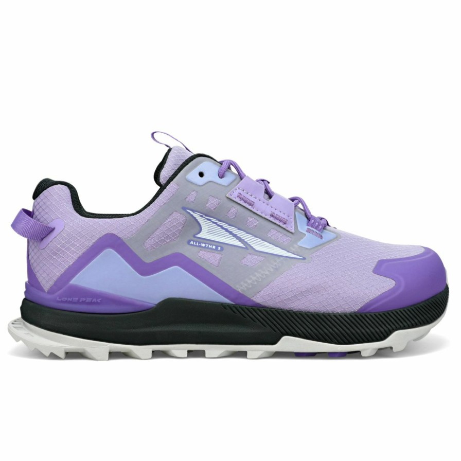 Footwear * | Altra Lone Peak All-Wthr Low 2 Women'S Gray / Purple