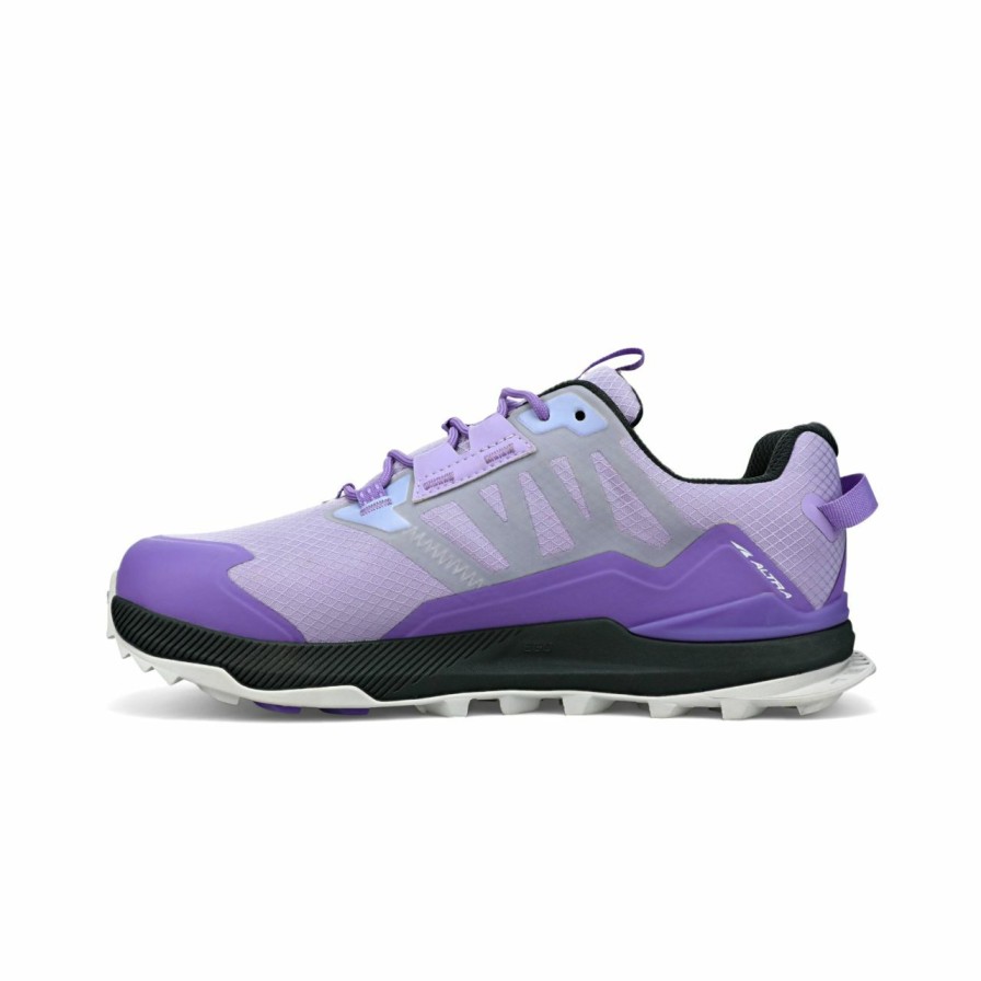 Footwear * | Altra Lone Peak All-Wthr Low 2 Women'S Gray / Purple