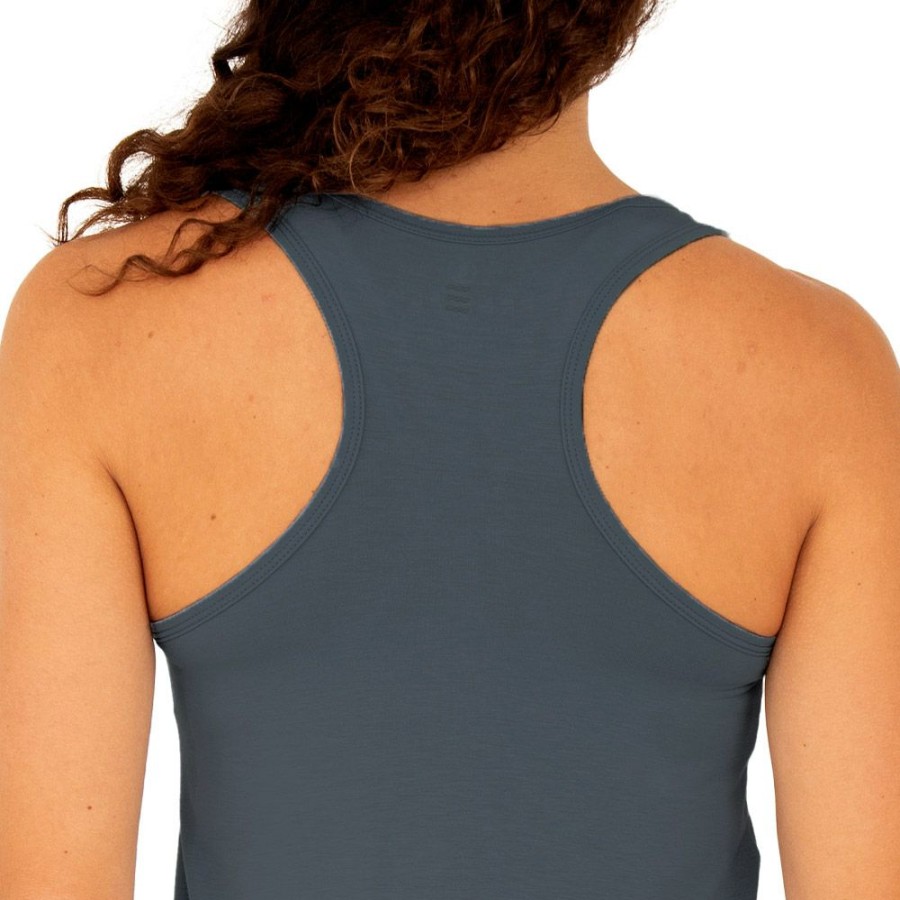 Women'S Shirts * | Free Fly Bamboo Racerback Tank Women'S (Fall 2022) Blue Dusk