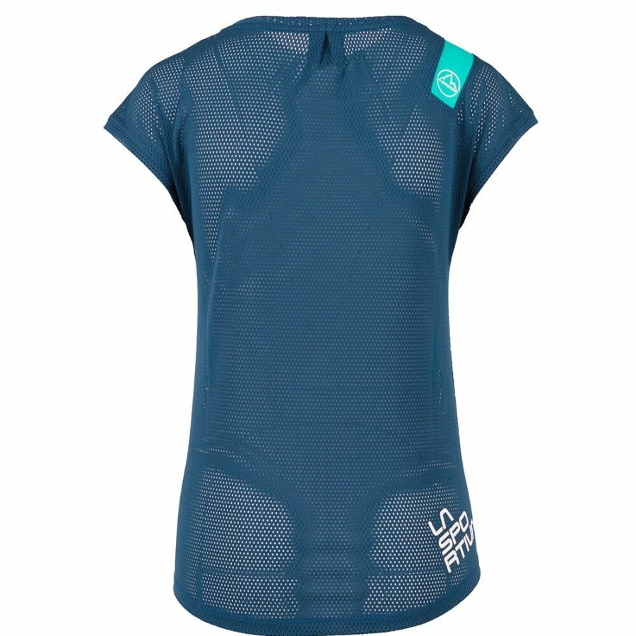 Women'S Shirts * | La Sportiva Traction T-Shirt Women'S (Spring 2019) Aqua / Opal