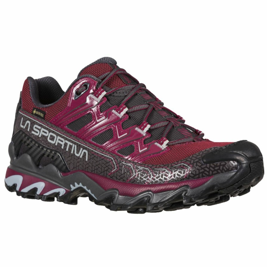 Footwear * | La Sportiva Ultra Raptor Ii Gtx Women'S Red Plum / Carbon