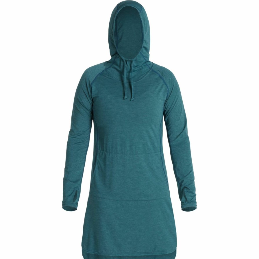 Women'S Bottoms * | Nrs Silkweight Hoodie Dress Women'S Mediterranea