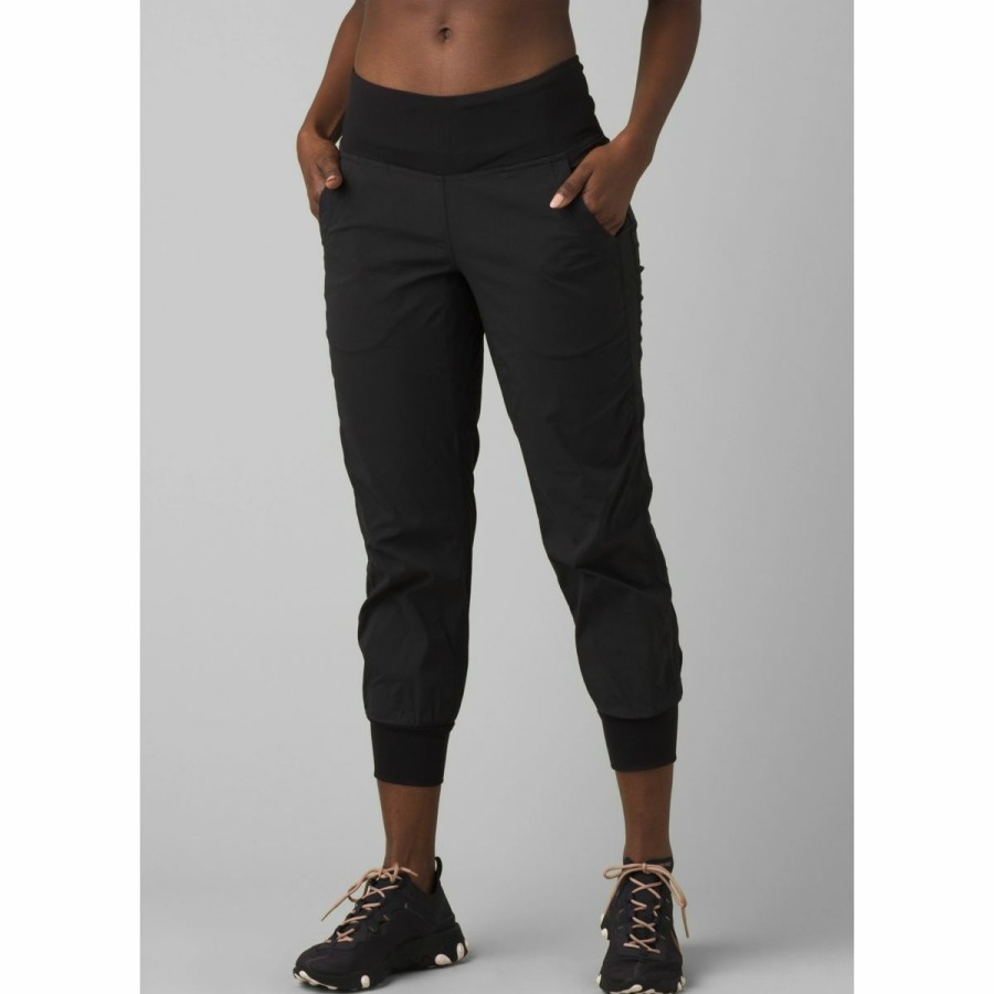 Women'S Bottoms * | Prana Summit Jogger Women'S Solid Black