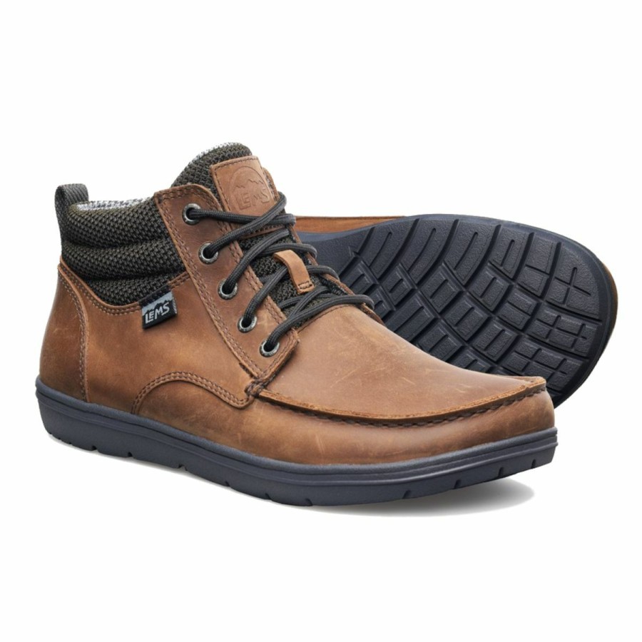 Footwear * | Lems Boulder Boot Mid Leather Umber