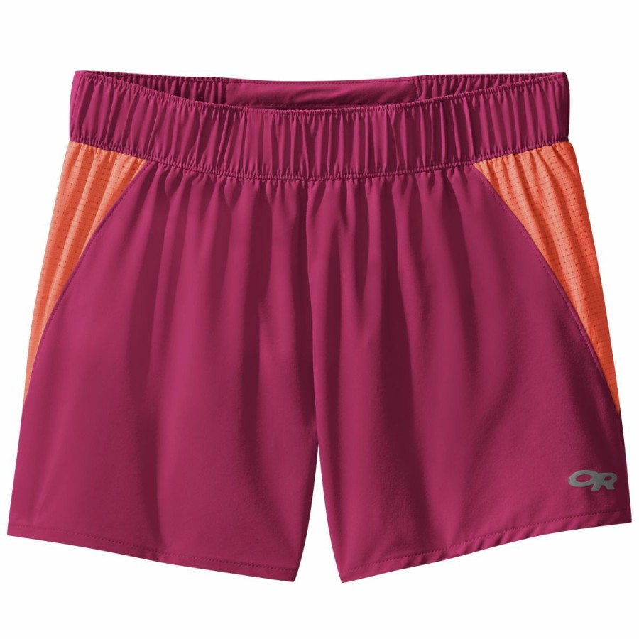 Women'S Bottoms * | Outdoor Research Windward Shorts Women'S (Spring 2019) Sangria / Bahama