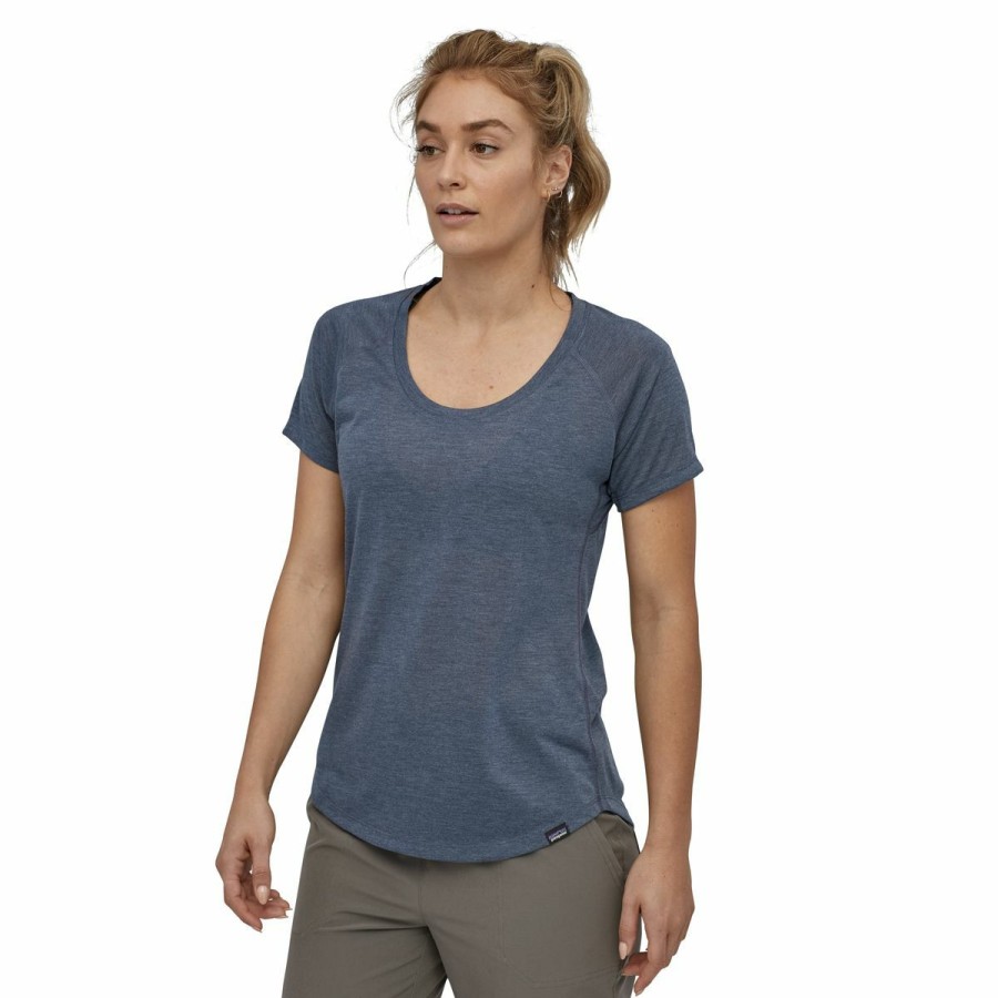 Women'S Shirts * | Patagonia Capilene Cool Trail Shirt Women'S Classic Navy