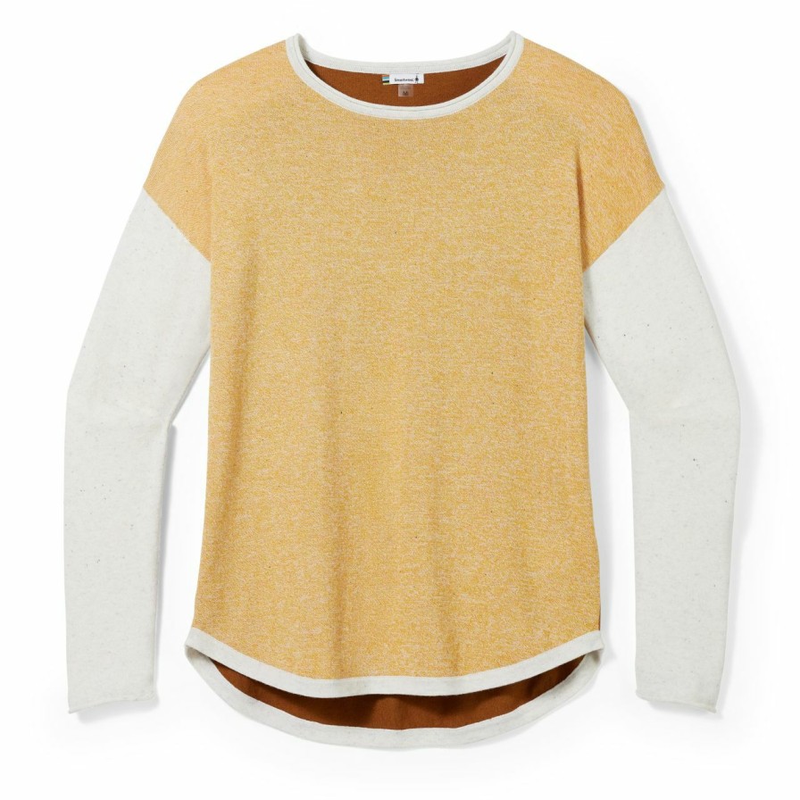 Women'S Shirts * | Smartwool Shadow Pine Colorblock Sweater Women'S (Fall 2022)