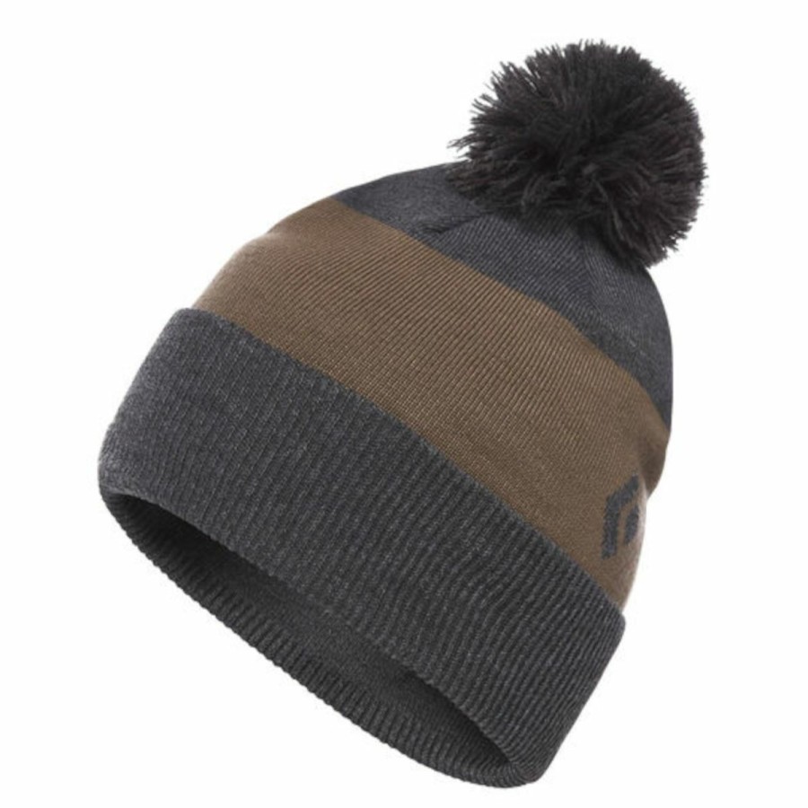 Headwear * | Black Diamond Pom Beanie Smoke / Walnut