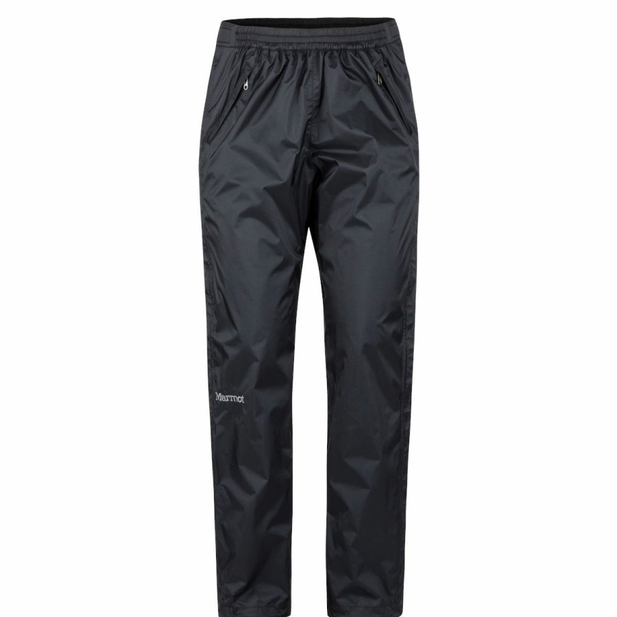 Women'S Bottoms * | Marmot Precip Eco Full Zip Pants Short Women'S Black