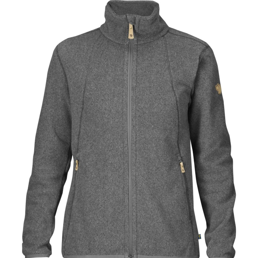 Women'S Shirts * | Fjallraven Stina Fleece Women'S Dark Grey