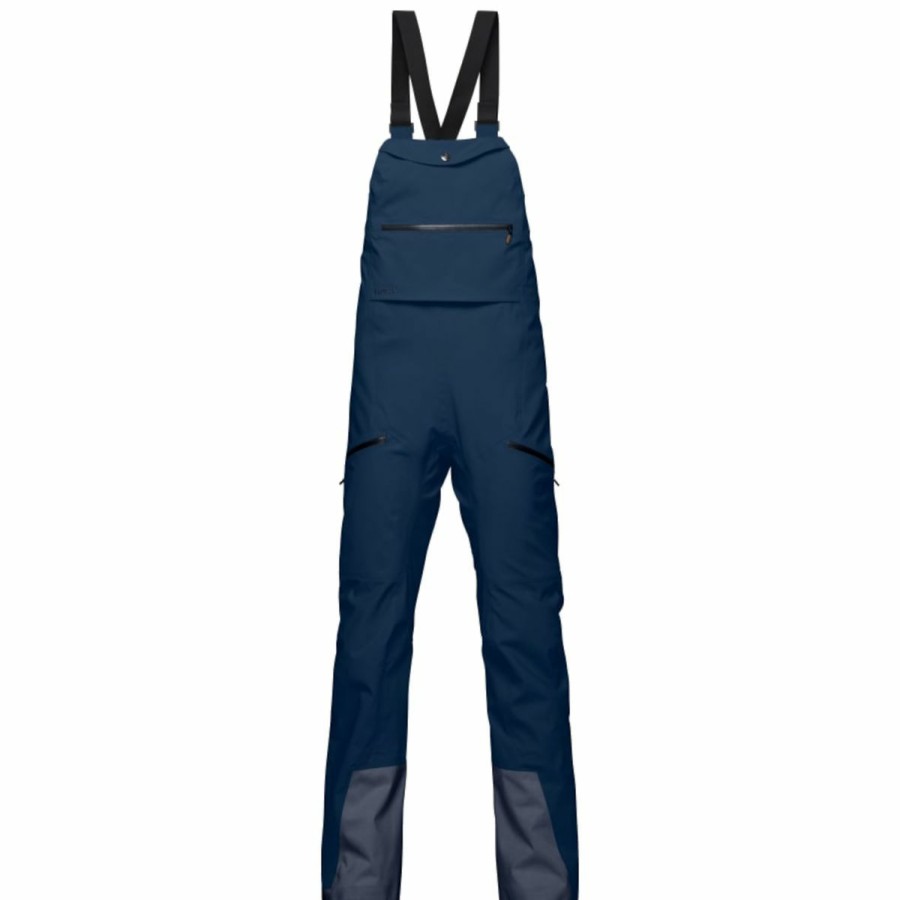 Women'S Bottoms * | Norrona Tamok Gore-Tex Pro Bib Women'S Indigo Night