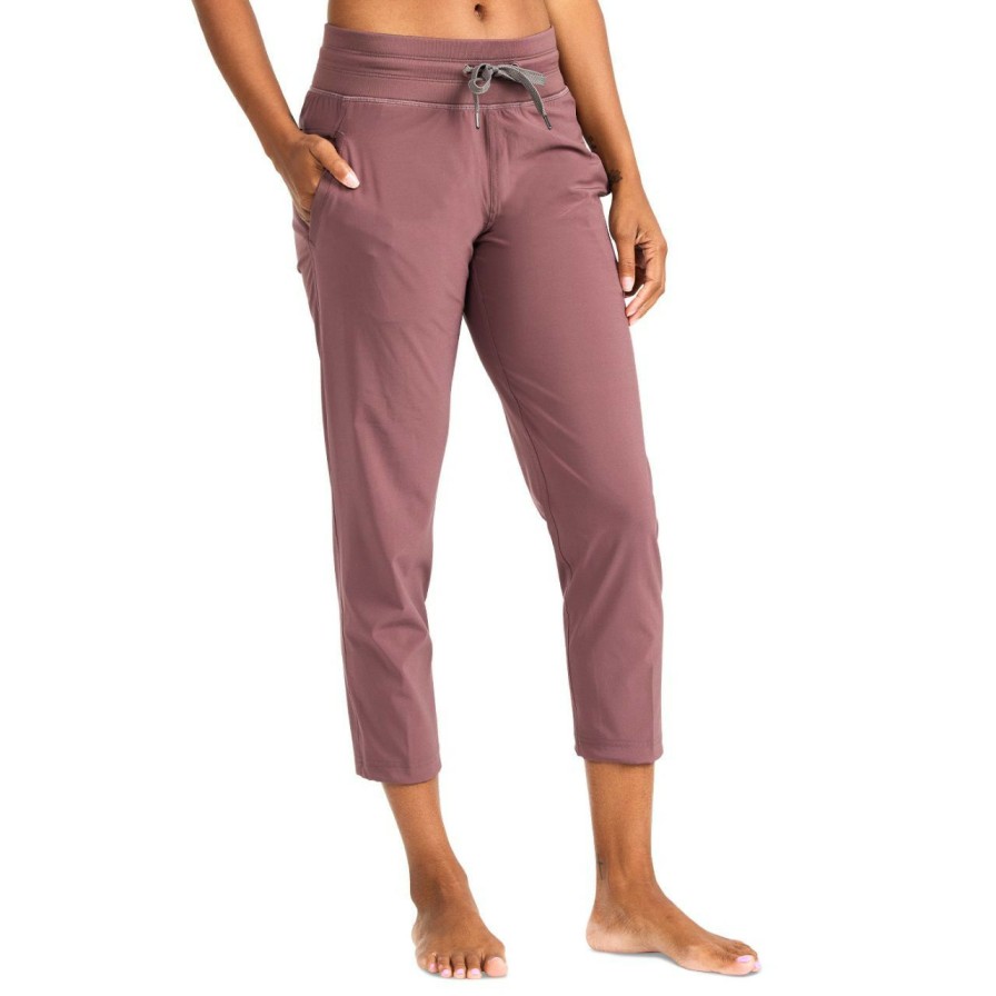 Women'S Bottoms * | Free Fly Breeze Cropped Pant Women'S (Spring 2022) Garnet