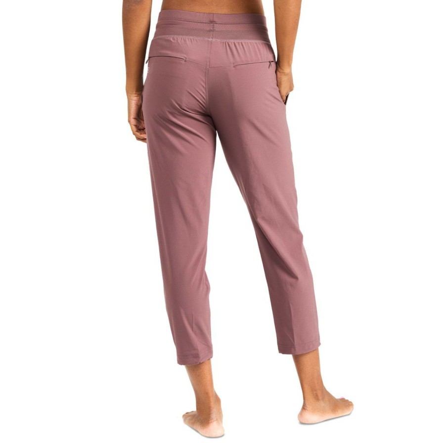 Women'S Bottoms * | Free Fly Breeze Cropped Pant Women'S (Spring 2022) Garnet