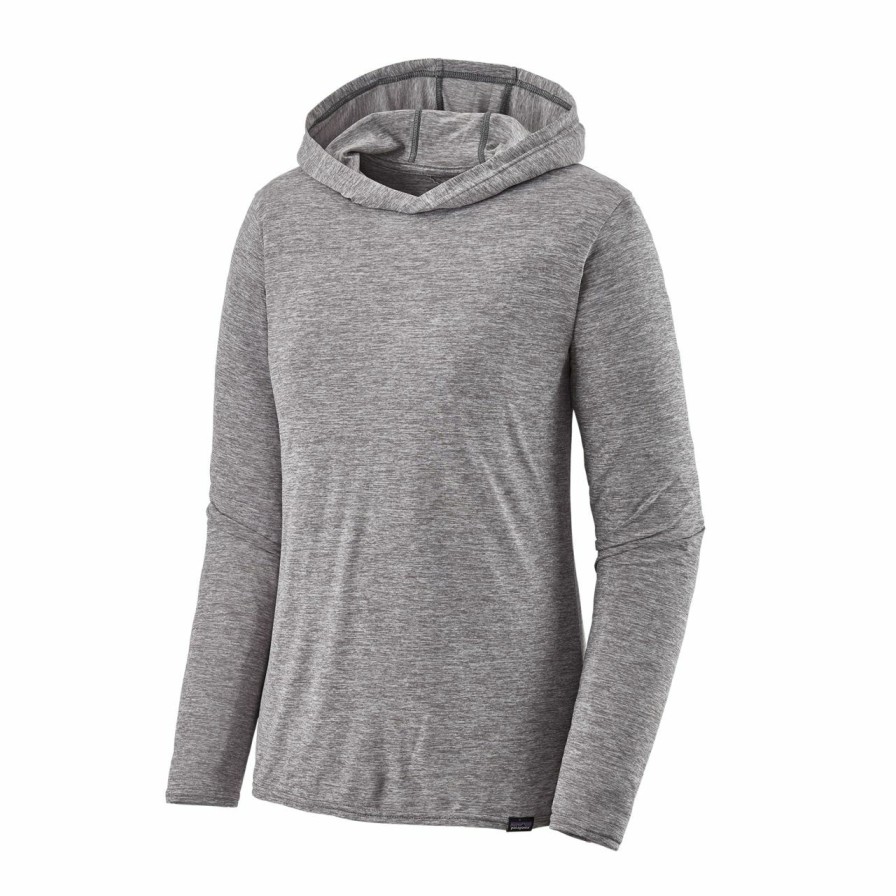 Women'S Shirts * | Patagonia Capilene Cool Daily Hoody Women'S Feather Grey