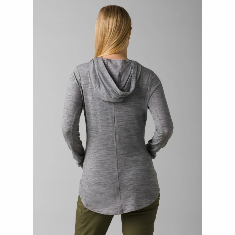 Women'S Shirts * | Prana Sol Protect Hoodie Women'S (Fall 2022) Heather Grey