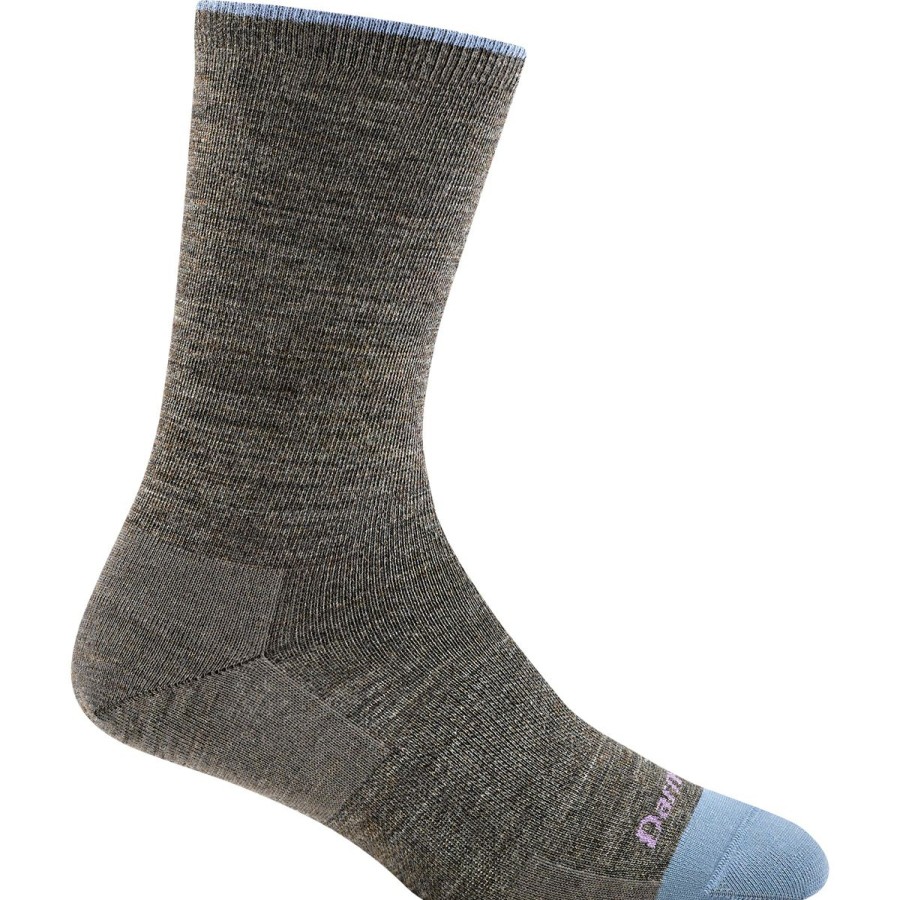 Socks * | Darn Tough Solid Basic Crew Lightweight Women'S